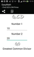 MathTool:GCD,LCM,Prime تصوير الشاشة 1