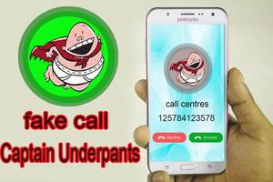 fake call Captain Underpants تصوير الشاشة 1