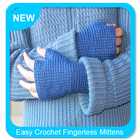 Easy Crochet Fingerless Mittens icône