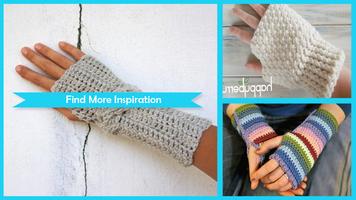 Easy Crochet Fingerless Mittens Affiche