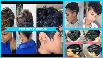 Shoirt Hairstyle for Black Women Affiche