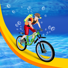 水下 自行車賽 圖標