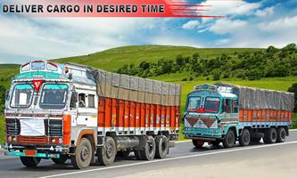 Indian Truck Driver Cargo New poster