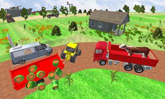 Farm Transport Tractor Games 2018 Ekran Görüntüsü 3