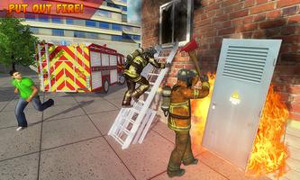 American FireFighter City Rescue 2018 پوسٹر