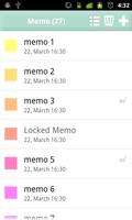 Pastel Note Memo Widget Free 스크린샷 1