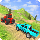 juego pesado de remolque de tractor 3d icono