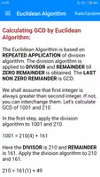 Euclidean Algorithm : GCD and  screenshot 3