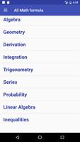 All Math formula पोस्टर