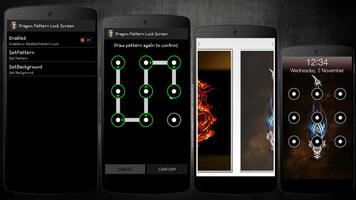 Dragon Pattern Lock Screen capture d'écran 1
