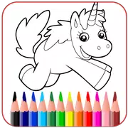 Unicorn Coloring Book - Color By Number