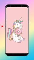 cute unicorn pink wallpapers capture d'écran 2