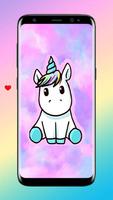 cute unicorn pink wallpapers capture d'écran 3