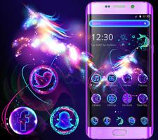 Tema Unicorn Glowing poster