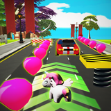 Unicorn Dash City Run Adventure icône