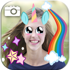 Unicorn Photo Sticker Editor icône