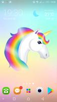 Cute Unicorn backgrounds پوسٹر