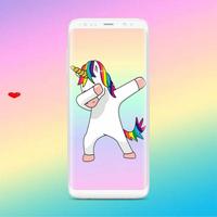 Unicorn wallpapers kawaii ポスター