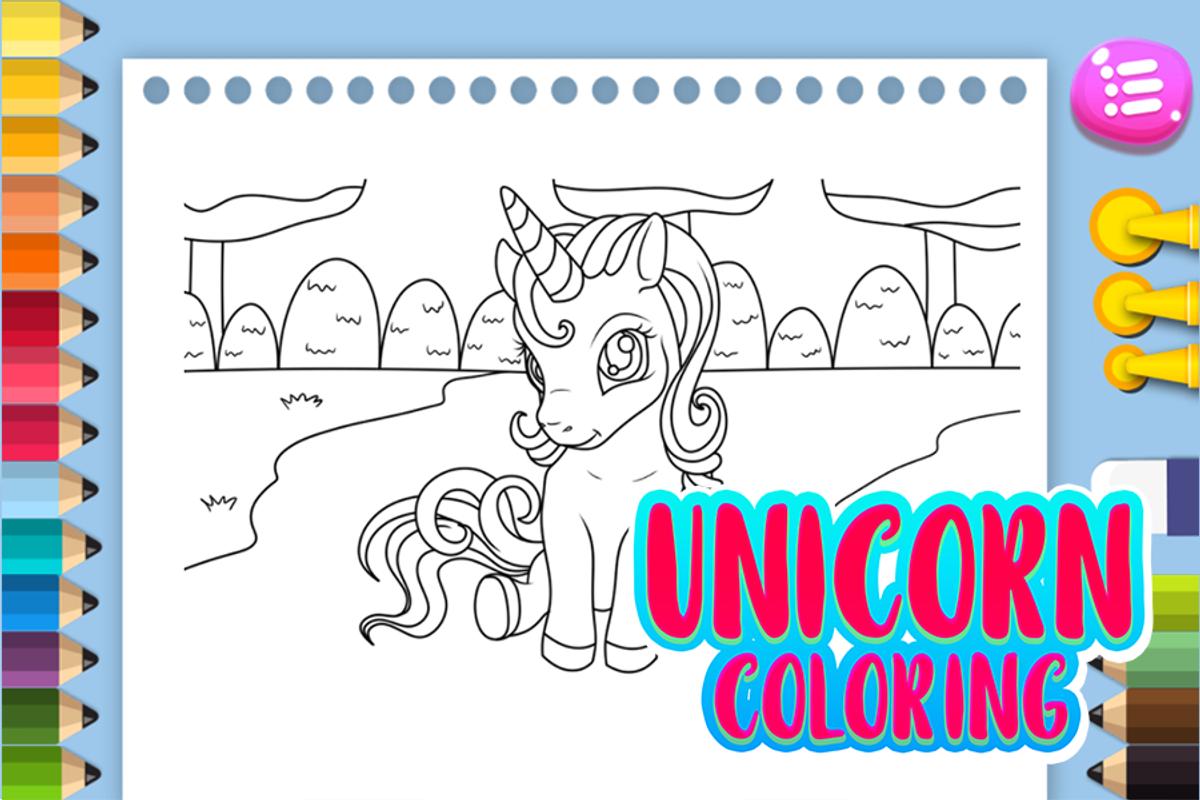 unicorn coloring coloring pages for kids games for android apk