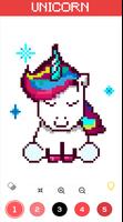 Unicorn color by number - sandbox number coloring ảnh chụp màn hình 3