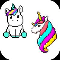 Unicorn color by number - sandbox number coloring скриншот 2
