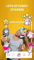 Unicorn Photo Editor - Kawaii Stickers screenshot 1