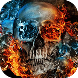 Burning skull иконка