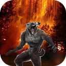 Werewolf in a fiery forest APK