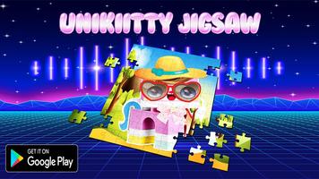 Jigsaw Unikityy Cat Legoo Affiche
