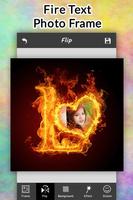 Fire Text Photo Frame screenshot 3