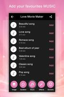 Love Video Maker with Music capture d'écran 2