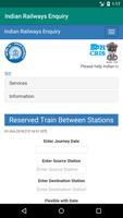 برنامه‌نما Indian Railways Enquiry عکس از صفحه