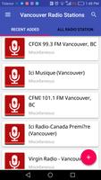 Vancouver Radio Stations اسکرین شاٹ 1