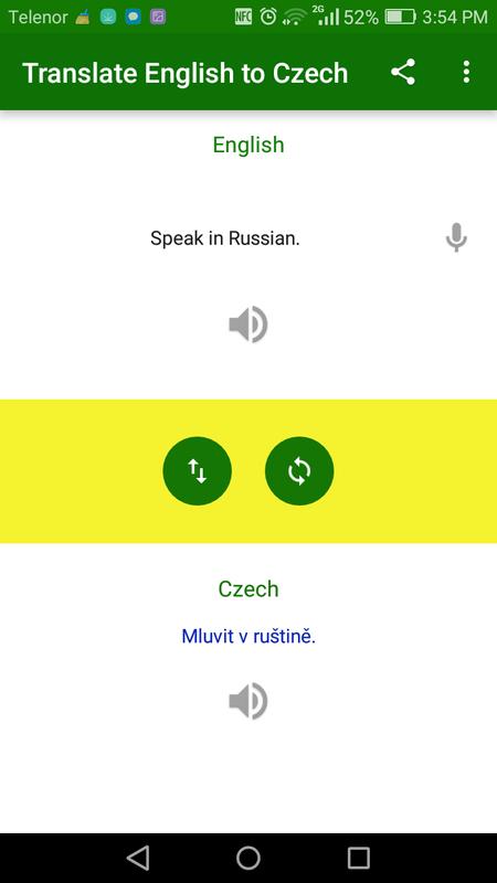 Translate English To Czech For Android Apk Translate English To Czech Poster Screenshot 1