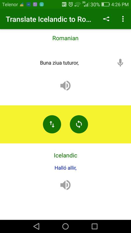 Translate Icelandic To Romanian For Android Apk Translate Icelandic To Romanian Poster Screenshot 1