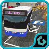 City Bus Parking 3D icône