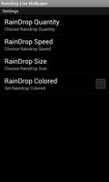 Blue Raindrop Live Wallpaper capture d'écran 3