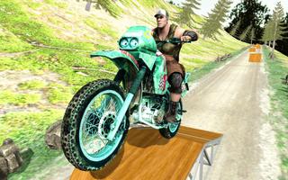 pegulat moto stunts pembalap poster