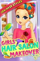 Girls Hair Salon Makeover โปสเตอร์