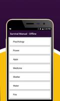 Survival Manual - Offline اسکرین شاٹ 1