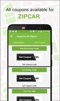 Coupon and Offers for Zipcar - Car Rental capture d'écran 1