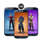 Fortnite Heroes Skins Wallpapers HD icône
