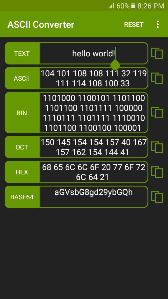 ASCII Converter for Android - APK Download