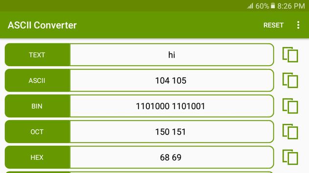 ASCII Converter تصوير الشاشة 5