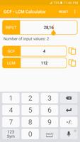 برنامه‌نما GCF - LCM Calculator عکس از صفحه