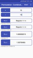 برنامه‌نما Permutation - Combination Calc عکس از صفحه
