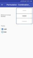 برنامه‌نما Permutation - Combination Calc عکس از صفحه