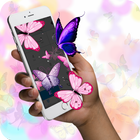 Butterfly in Phone Funny Joke-icoon