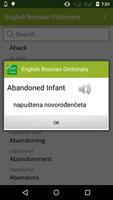 English Bosnian Dictionary تصوير الشاشة 1