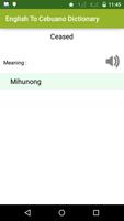 English to Cebuano Dictionary capture d'écran 3